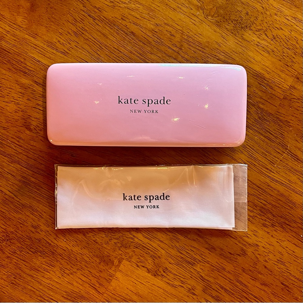 Kate Spade glasses case and cleaning cloth